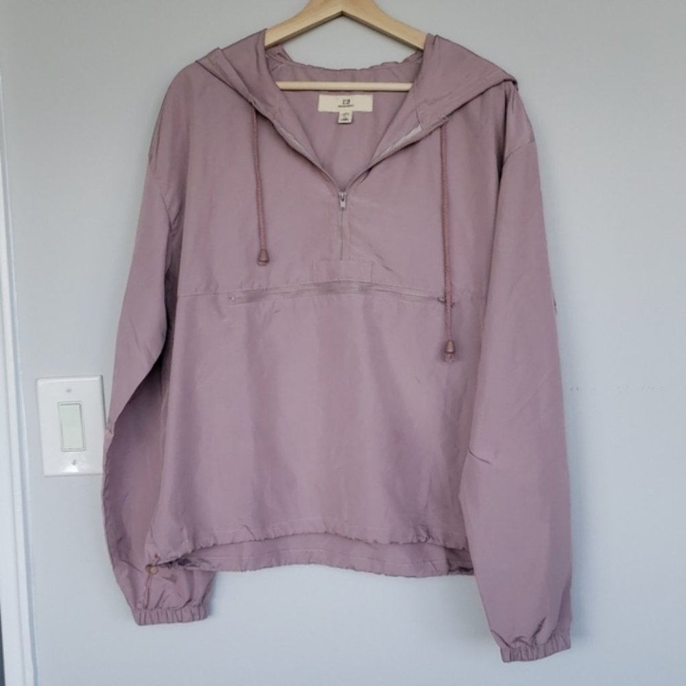 Thread+Supply purple lightweight hooded jacket